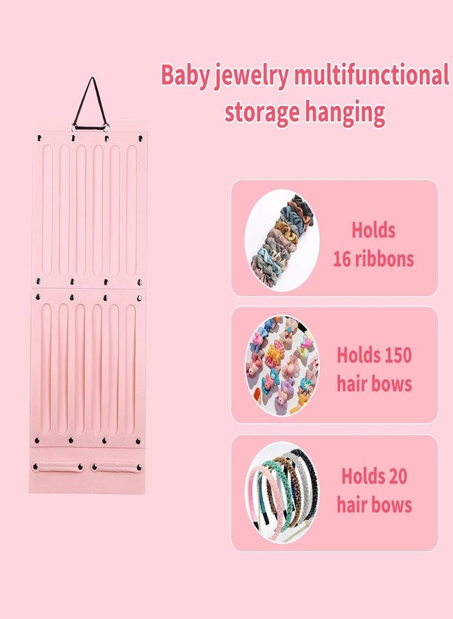 ZUGAD Headband Holder Storage for Baby Girl, jewelry storage hanging rack, Large Hair Bows Hanging Organizer, Baby Hair Clips Accessory Storage Display Girls for Room, Door, Closet - 1pc, Multi. - Image 5